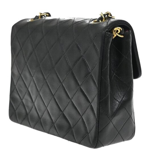 CHANEL CC Logo Mini Matelasse Chain Shoulder Bag Leather Black Vintage 836RF591 - Picture 5 of 15